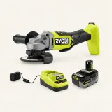 RYOBI PBLAG02K1 ONE+ HP grinder kit with one 4Ah battery and charger
